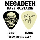 Megadeth Dave Mustaine Custom Signature Glow In The Dark Guitar Pick