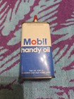 Vintage Mobil 4 Oz Handy Oil Penetrating Oil Household Oiler Can Empty