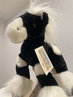 Nwt Vintage Animal Alley Toys R Us Black And White Pinto Paint Horse Plush