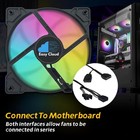 120mm Argb Fans 4pin Pwm Computer Case Cooler Up To 1600 Rpm Cpu Quiet Hydraulic