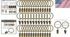 40 Pack Metal Curtain Rings With Clips - 1 26 In Id  Rustproof Bronze