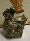Rare Vintage Solid Brass Koala Bear With A Baby Koala In Pouch