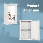 Bathroom Medicine Cabinet With Mirror Cabinet Reversible Single Door Organizer