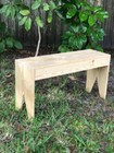 Entryway Mudroom Porch Garden Wood Bench Solid Wood Top
