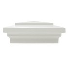 Cap May Vinyl Platic Fence Post Cap 4  X 4 - White  single Cap 