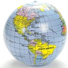 36  Blue Pvc Inflatable World Globe Educational Toy Kids Adults