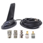 Shark Fin Shape Vhf Uhf 144 430mhz Dual Band Antenna W adapter For Walkie Talkie