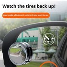 4 X Blind Spot Mirrors Round Hd Glass Convex 360   Side Rear View Mirror For Car