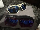 Rudy Project Zyon Cycling Sunglasses Wrap White Frame Blue Interchangeable