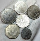 Unc   Aunc Iraq 1959   1981 Coins Lot - 6 Pieces