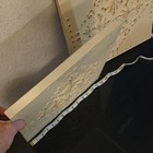 Antique Style White Pressed Tin Ceiling Tile Panel  Embossed Scrollwork Salvage