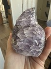 Amethyst Crystal Cluster Polished Freeform Specimen Display Piece Purple