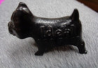 Vtg Ideal Dog Food Good Luck Charm Black Dog   1 25  L X 1  H