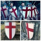 Medieval Knight Red Cross Shield 28   Battle Armor Replica  Shield