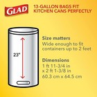 Trash Bags  Tall Kitchen Quick-tie Garbage Bags  13 Gallon  White  68 Count  Pac