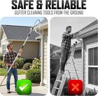 Gutter Cleaner Tool 24ft Telescoping Wand 360 Rotating Head No Ladder Needed