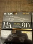 Lot Of 6 Tdk Ma90 Metal Audio Cassette Tape New  Sealed Tdk Ma 90