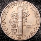 1939 Mercury Dime - Au - 90  Silver Winged Liberty 10c
