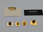 Lot Of 6 Vintage Mcdonalds Crew Hat lapel Pins   Pinback Crew Tags