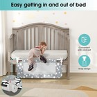 Crib Rail Guard For Toddlers - 35 4  Toddler Bed Rails 35 Inch  Grey 
