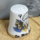 Thimble English Porcelain Saint Mere Eglise D-day Landing France