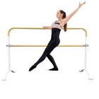 Ballet Barre Portable For Home Or Studio  Height Double White Curved 6ft