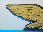 Vintage Richfield Pump Eagle Bird Porcelain Enamel Metal Sign 12  X 4 