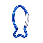 Fish Shape Climbing Buckle Metal Locking Spring Hook Carabiner Clip For Hiking 