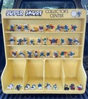 Vintage Smurf Figures And Collector s Center Display Case C1980 Rare Display