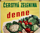 Original Vintage Poster Fresh Vegetables Daily - Nutrition - Socialism - 1970s