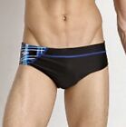 Speedo Laser Sticks Black Blue Aqua White Grey Swim Brief New Male Mens Sz 28