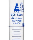 Eisco Labs 50ml Graduated Cylinder  Class A - Blue Graduations  Round Base