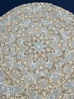Antique French Linen Tablecloth Vintage Linen Lace  Needle Lace It57