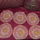 Vintage Style Hand Tatted Lace Doily 9 5  Round Gold White Intricate Picot Boho