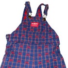 Vintage Oshkosh B   gosh Vestbak 90   s Navy Red Wagon Print Baby Boy   s Overalls 24m