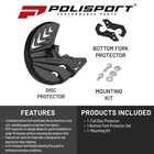 Polisport Disc   Bottom Fork Guards For Various Rieju Mr And Gasgas Models 