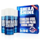 Stainless Steel Cleaner   Polish Spray - 3 Pack  10 Oz Each  Shine   Protect