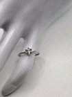 Childs 925 Sterling Silver Prong Set Center Cz Stone Female Ring Nwot Size 4 5