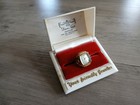 Old Habmann Mechanical Ladies Finger Ring Watch 20 Mikrons 17 Rubis Size 6 1 2