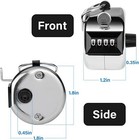 2pc Hand Tally Counter  Handheld 4 Digit Lap Counter  Manual Mechanical Clicker 