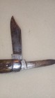 Antique 20s 30s Ulster Knife Co  Equal End Cigar 2 Blade Pocket Knife- Bone