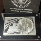 2018 30th Anniversary Of Silver Eagle Coin 3 Oz Silver Bar   Coin Set W box  Coa