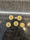 Lot Of 5 Vtg New York City Nyc Subway Transit Authority Tokens Small Y Cutout