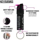 Police Magnum Mini Pepper Spray  50oz Hot Pink Keyring 3 Pack Women Self Defense
