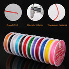 12colors Elastic Bracelet String For Bracelets Making     0 8mm Stretchy Clear Bea
