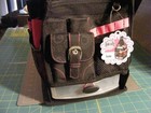 Amm s Tote-ally Cool On-the-go Pink   Black Craft Tote Bag Stamping Carry Case