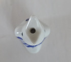 Rare Vintage Blue   White Pie Bird With Willow Pattern