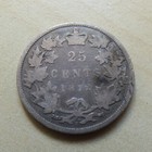 Canada 25 Cents 1872 H Queen Victoria Silver Coin  925  myrefn19058b 