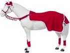 Holiday Horse Wear - Santa Reins Covers - Great For Parades  Parties And Photos