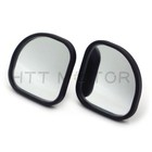 2x Fan Shaped 360  auto Car Blind Spot Round Stickon Side View Rearview Mirror